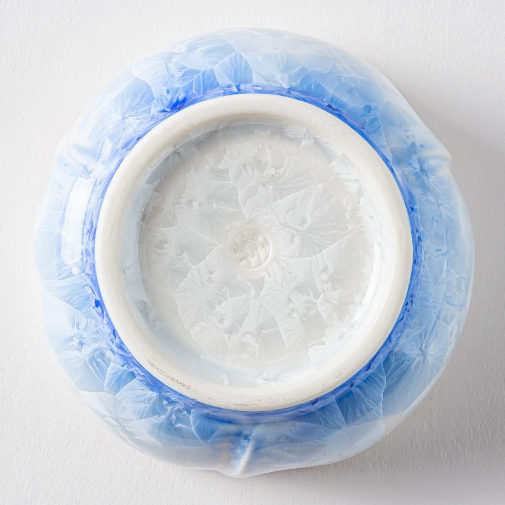 京焼・清水焼 陶あん 花結晶 小鉢(青白) 京焼・清水焼 陶あん 京焼・清水焼