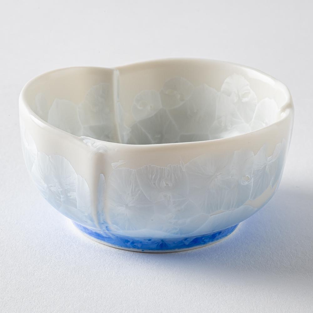 京焼・清水焼 陶あん 花結晶 小鉢(青白) 京焼・清水焼 陶あん 京焼・清水焼