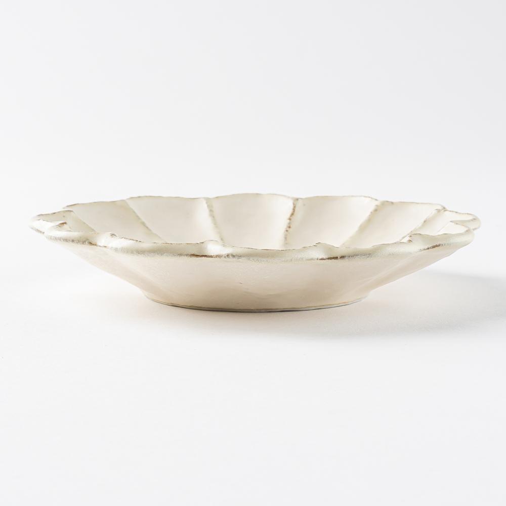 カネコ小兵製陶所 リンカ 白練 15.5プレート 美濃焼 カネコ小兵製陶所 美濃焼