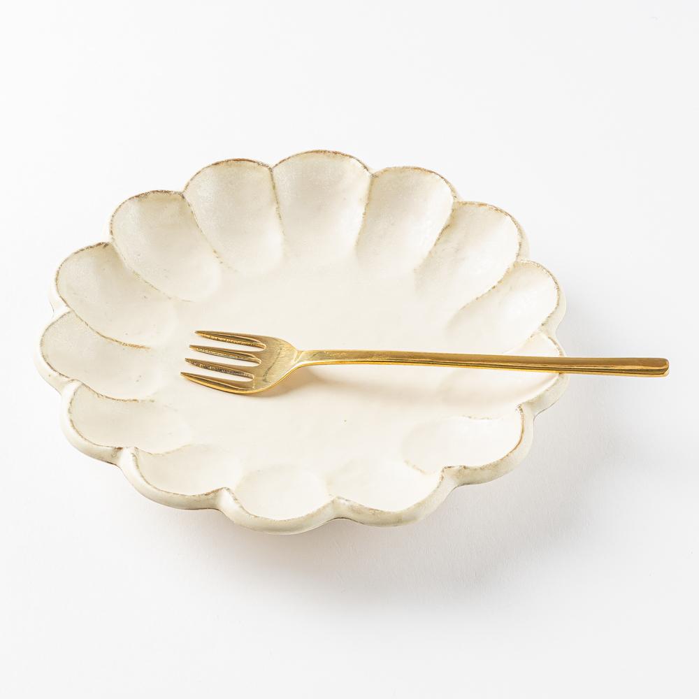 カネコ小兵製陶所 リンカ 白練 21プレート 美濃焼 カネコ小兵製陶所 美濃焼