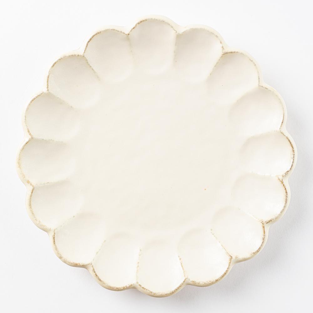 カネコ小兵製陶所 リンカ 白練 24プレート 美濃焼 カネコ小兵製陶所 美濃焼