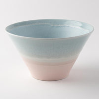 美濃焼 伸光窯 パステルジュレ反り鉢 ブルー×ピンク(L) 美濃焼 伸光窯 美濃焼