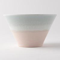美濃焼 伸光窯 パステルジュレ反り鉢 ブルー×ピンク(M) 美濃焼 伸光窯 美濃焼