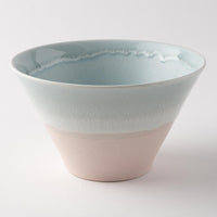 美濃焼 伸光窯 パステルジュレ反り鉢 ブルー×ピンク(M) 美濃焼 伸光窯 美濃焼