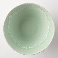 美濃焼 伸光窯 パステルジュレ反り鉢 グリーン×クリーム(L) 美濃焼 伸光窯 美濃焼