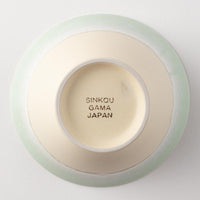 美濃焼 伸光窯 パステルジュレ反り鉢 グリーン×クリーム(M) 美濃焼 伸光窯 美濃焼