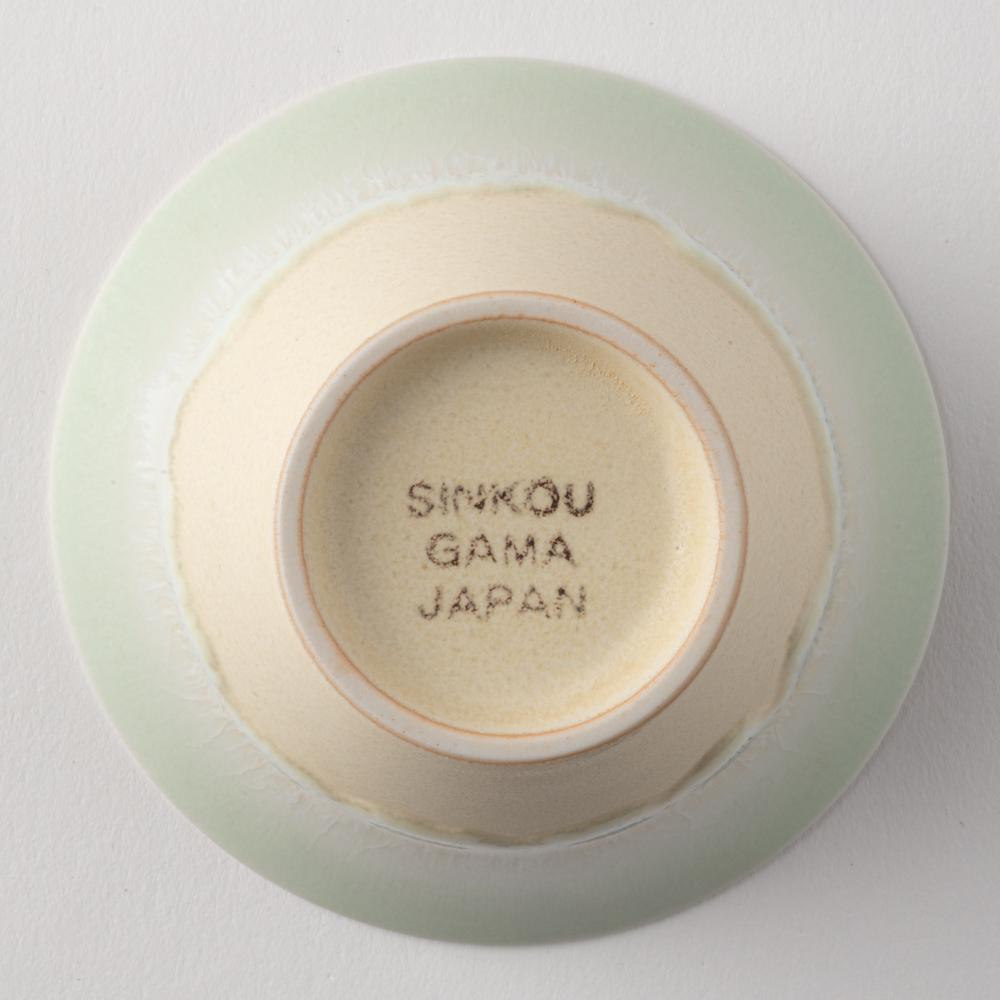 美濃焼 伸光窯 パステルジュレ反り鉢 グリーン×クリーム(S) 美濃焼 伸光窯 美濃焼