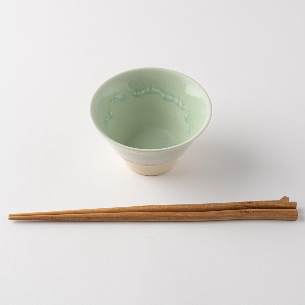 美濃焼 伸光窯 パステルジュレ反り鉢 グリーン×クリーム(S) 美濃焼 伸光窯 美濃焼