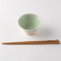 美濃焼 伸光窯 パステルジュレ反り鉢 グリーン×クリーム(S) 美濃焼 伸光窯 美濃焼