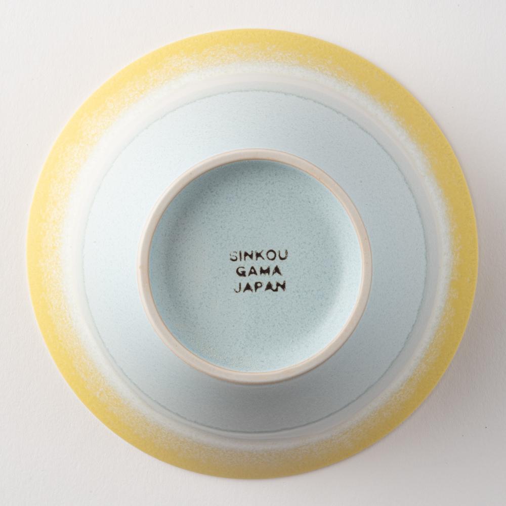 美濃焼 伸光窯 パステルジュレ反り鉢 イエロー×ブルー(L) 美濃焼 伸光窯 美濃焼