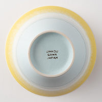 美濃焼 伸光窯 パステルジュレ反り鉢 イエロー×ブルー(L) 美濃焼 伸光窯 美濃焼