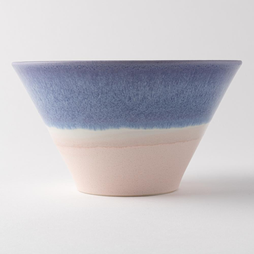 美濃焼 伸光窯 パステルジュレ反り鉢 パープル×ピンク(L) 美濃焼 伸光窯 美濃焼