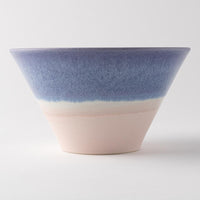 美濃焼 伸光窯 パステルジュレ反り鉢 パープル×ピンク(L) 美濃焼 伸光窯 美濃焼