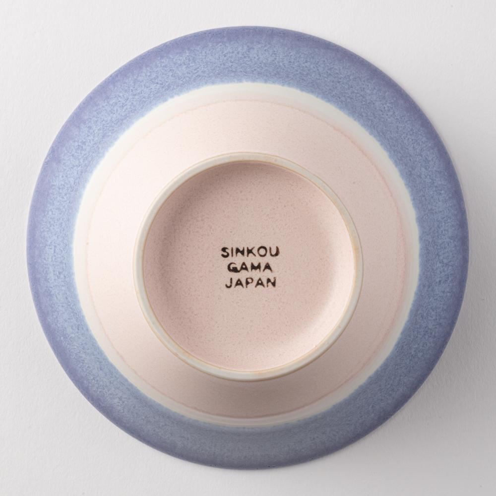 美濃焼 伸光窯 パステルジュレ反り鉢 パープル×ピンク(L) 美濃焼 伸光窯 美濃焼