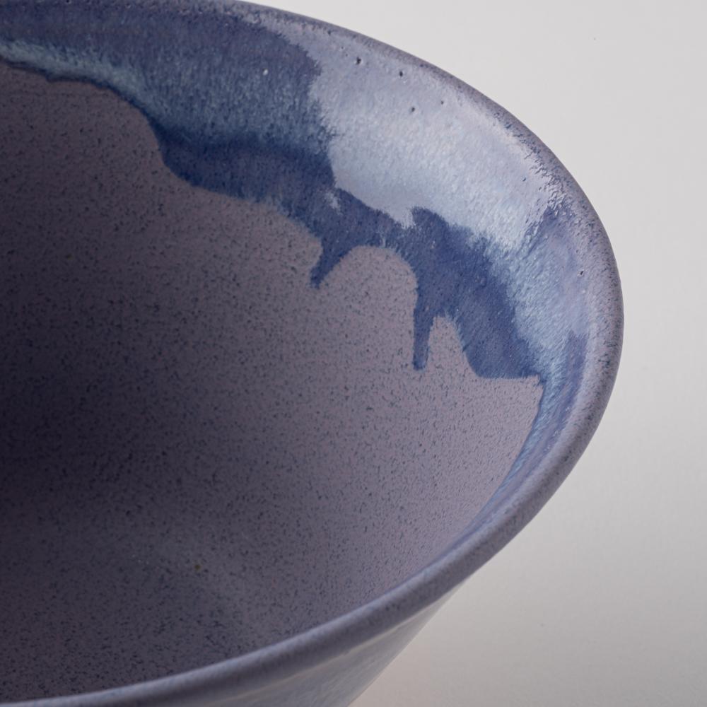 美濃焼 伸光窯 パステルジュレ反り鉢 パープル×ピンク(L) 美濃焼 伸光窯 美濃焼