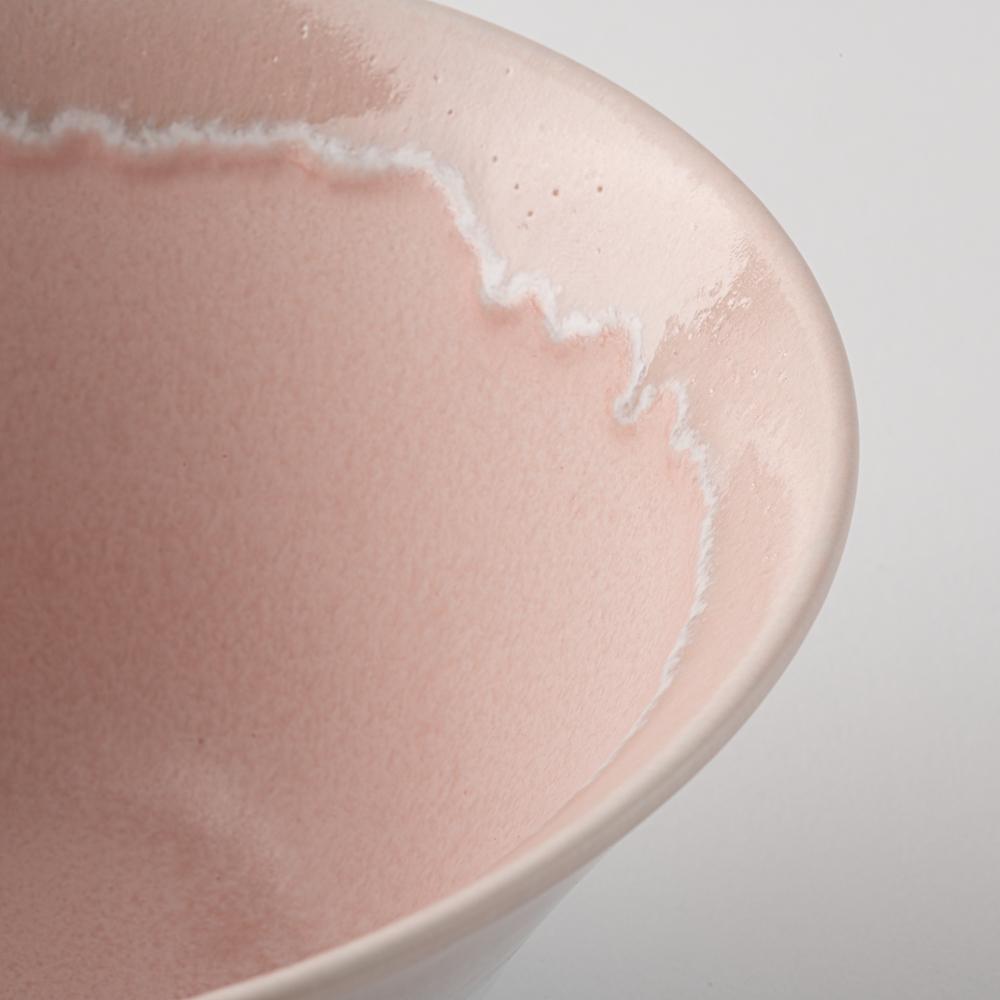 美濃焼 伸光窯 パステルジュレ反り鉢 ピンク×ブルー(L) 美濃焼 伸光窯 美濃焼