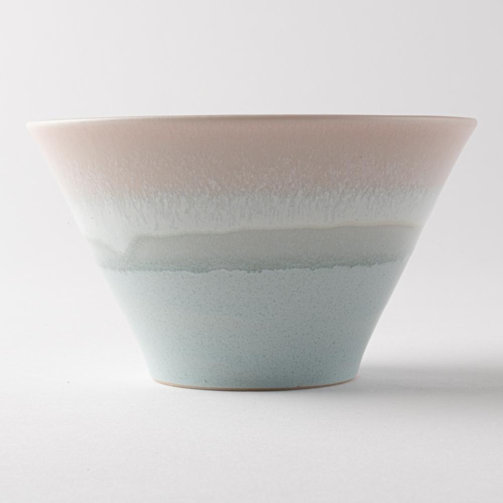 美濃焼 伸光窯 パステルジュレ反り鉢 ピンク×ブルー(M) ¥2,750