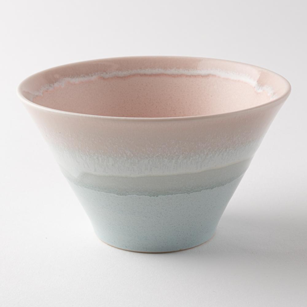 美濃焼 伸光窯 パステルジュレ反り鉢 ピンク×ブルー(M) 美濃焼 伸光窯 美濃焼