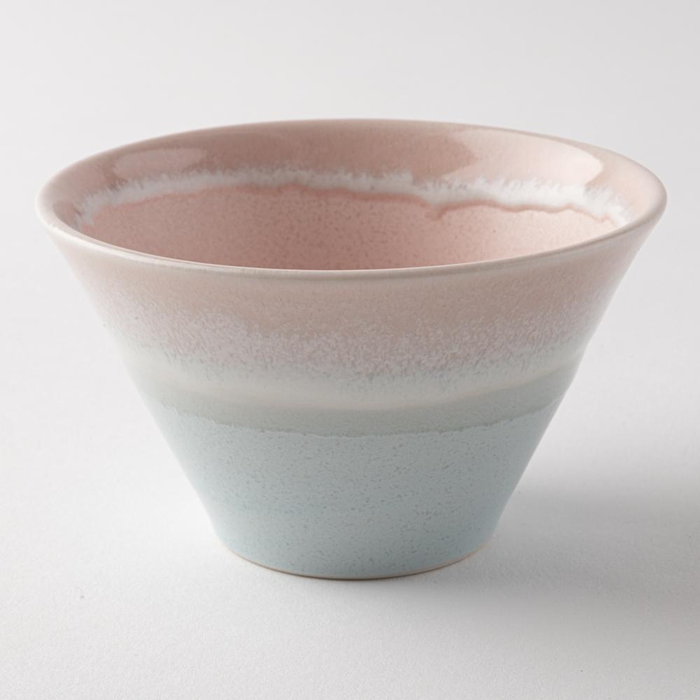 美濃焼 伸光窯 パステルジュレ反り鉢 ピンク×ブルー(S) 美濃焼 伸光窯 美濃焼