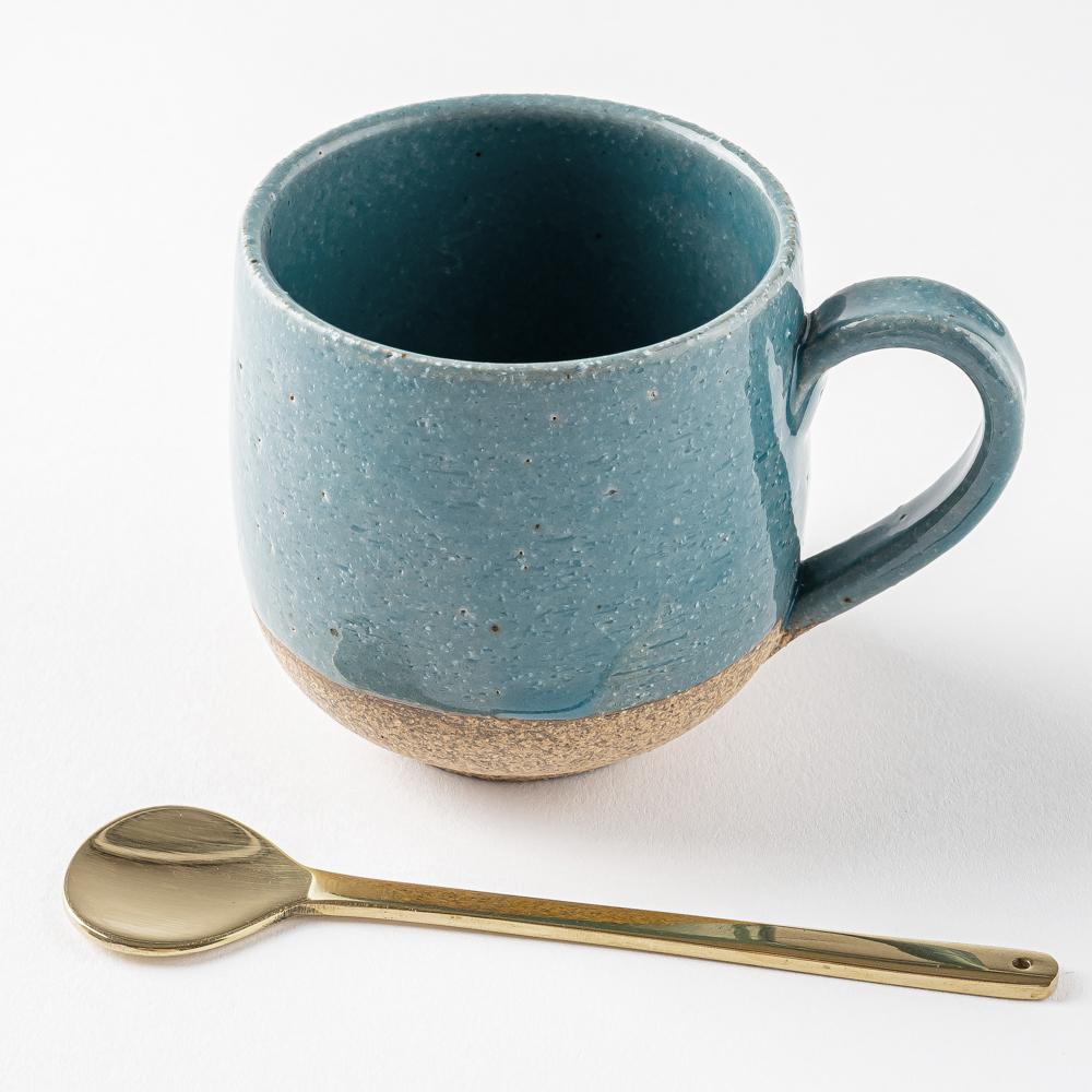 萬古焼 藍窯 コロコロマグ(ブルー) 萬古焼 藍窯堀内製陶所 萬古焼