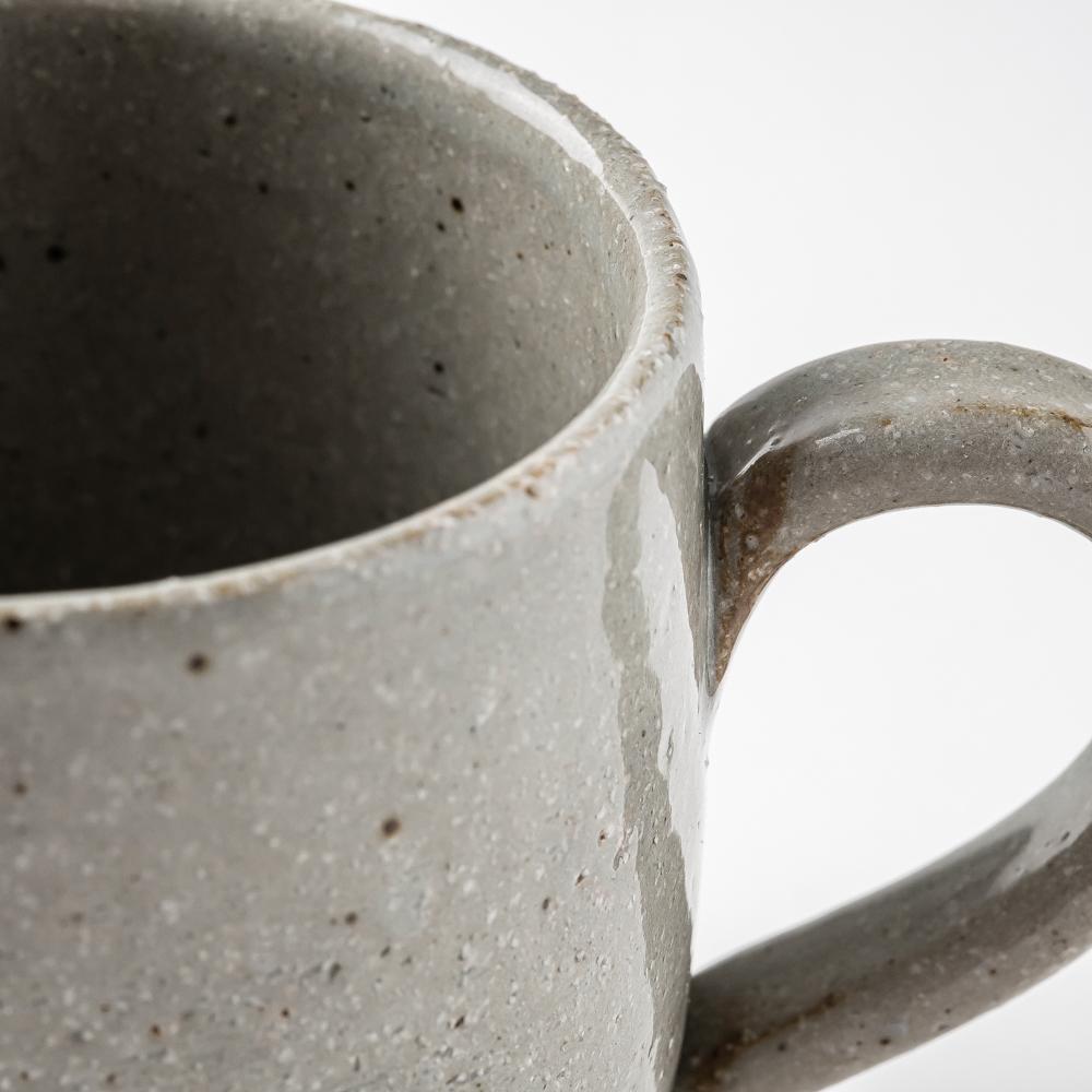 萬古焼 藍窯 コロコロマグ(グレー) 萬古焼 藍窯堀内製陶所 萬古焼