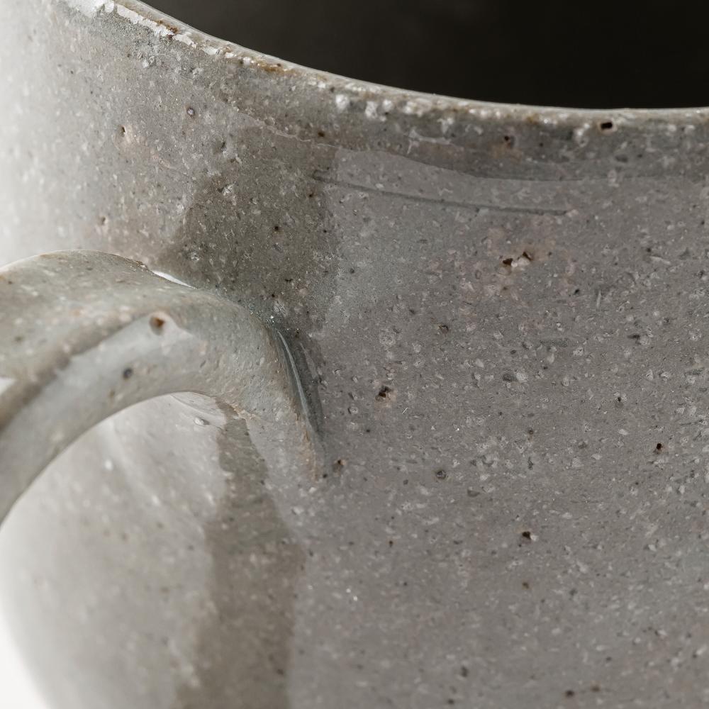 萬古焼 藍窯 コロコロマグ(グレー) 萬古焼 藍窯堀内製陶所 萬古焼