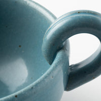 萬古焼 藍窯 スープカップ(ブルー) 萬古焼 藍窯堀内製陶所 萬古焼