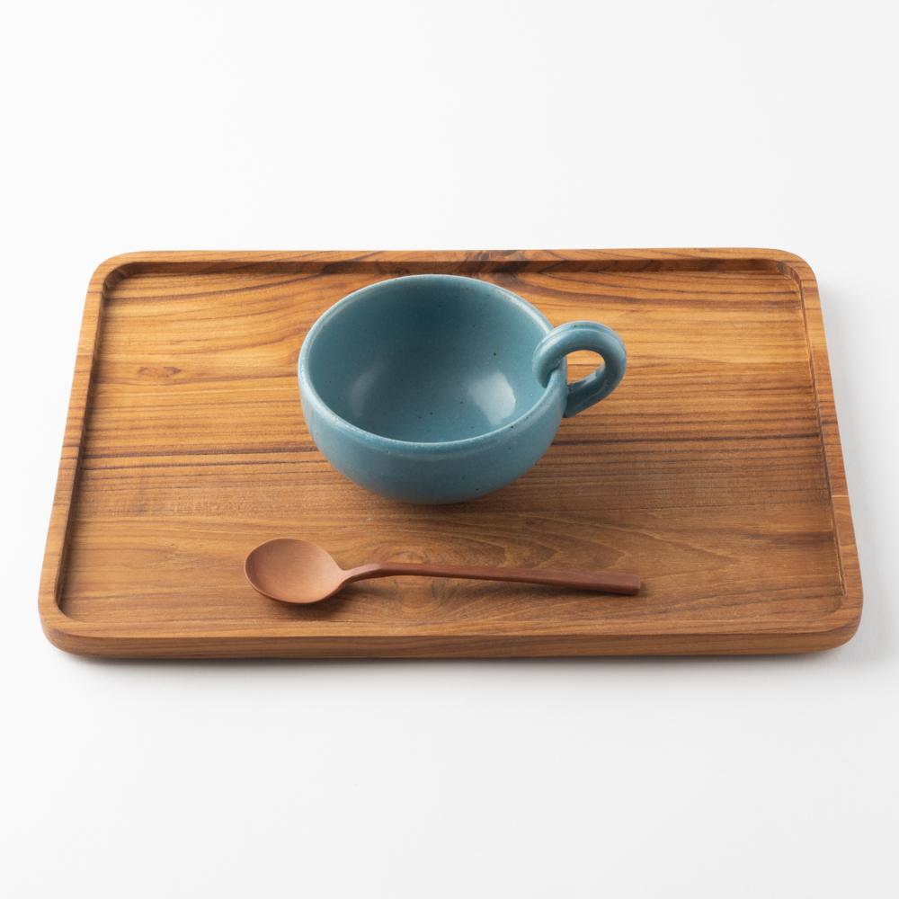 萬古焼 藍窯 スープカップ(ブルー) 萬古焼 藍窯堀内製陶所 萬古焼