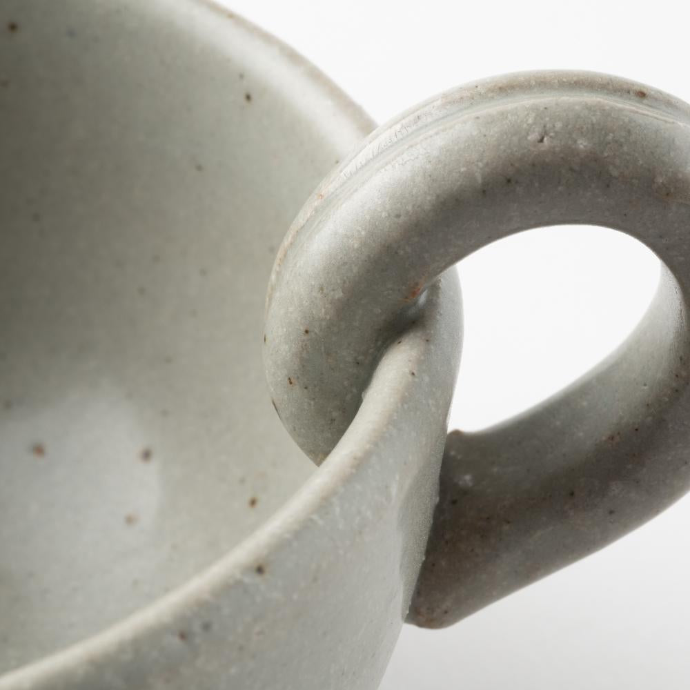 萬古焼 藍窯 スープカップ(グレー) 萬古焼 藍窯堀内製陶所 萬古焼