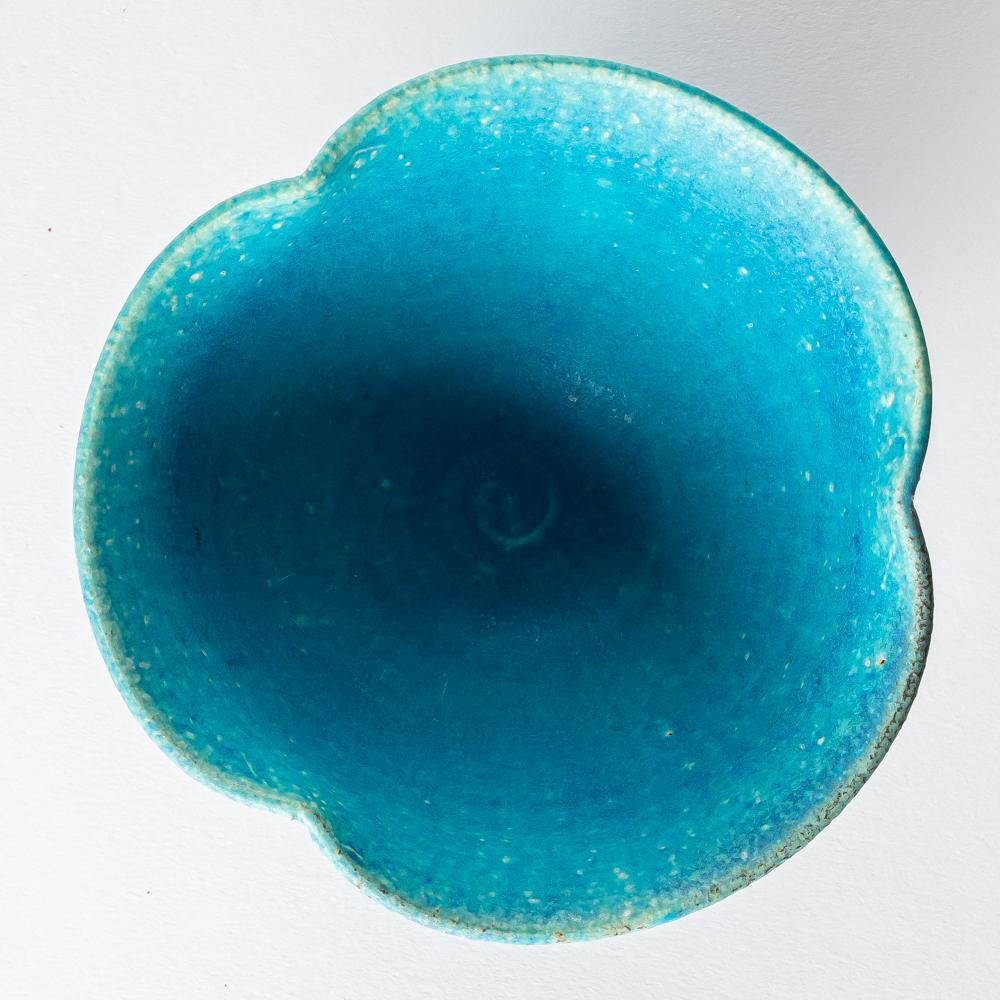 信楽焼 遊楽窯 トルコブルー デザートカップ 信楽焼 遊楽窯 信楽焼