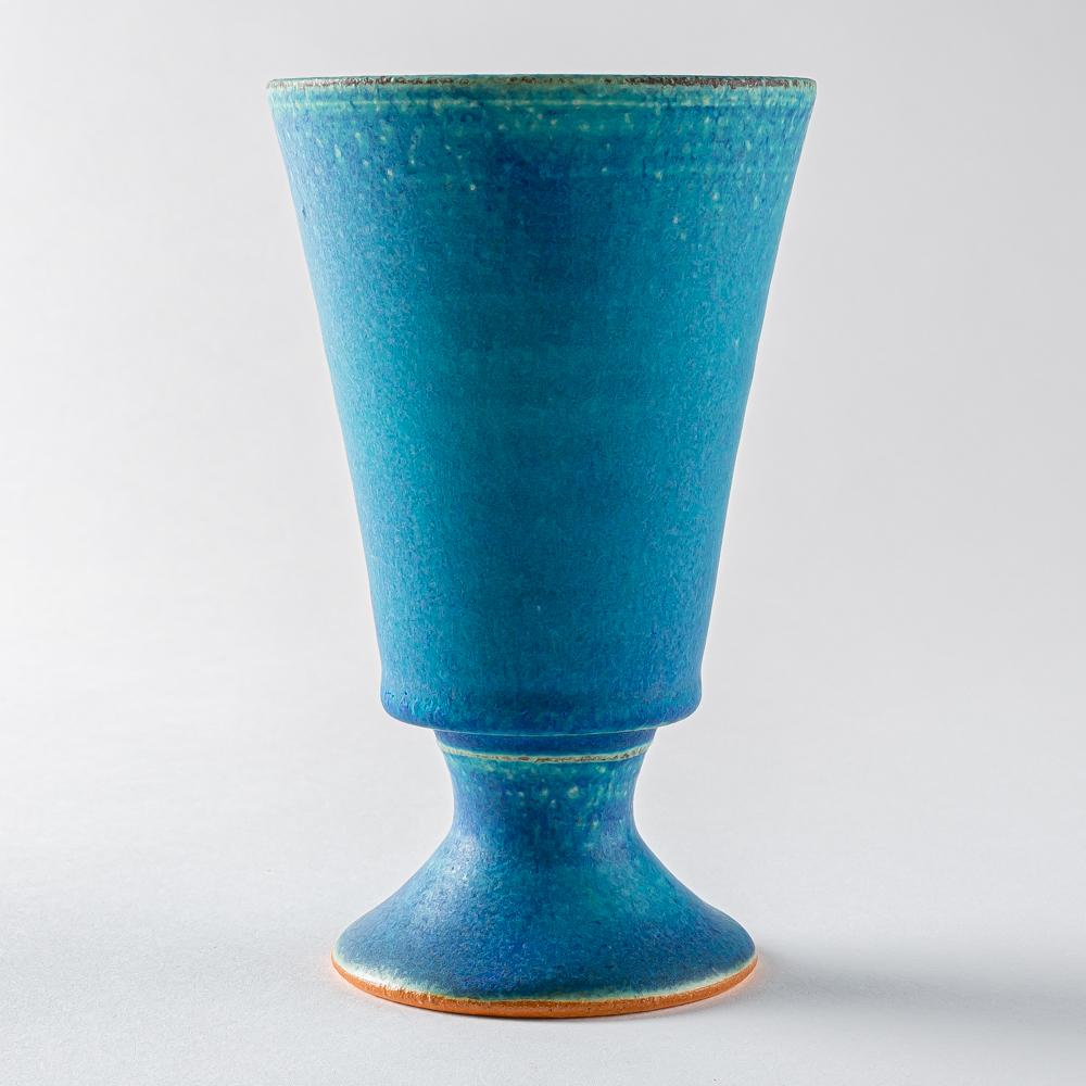 信楽焼 遊楽窯 トルコブルー ゴブレット 信楽焼 遊楽窯 信楽焼