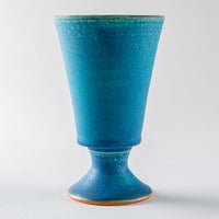 信楽焼 遊楽窯 トルコブルー ゴブレット 信楽焼 遊楽窯 信楽焼