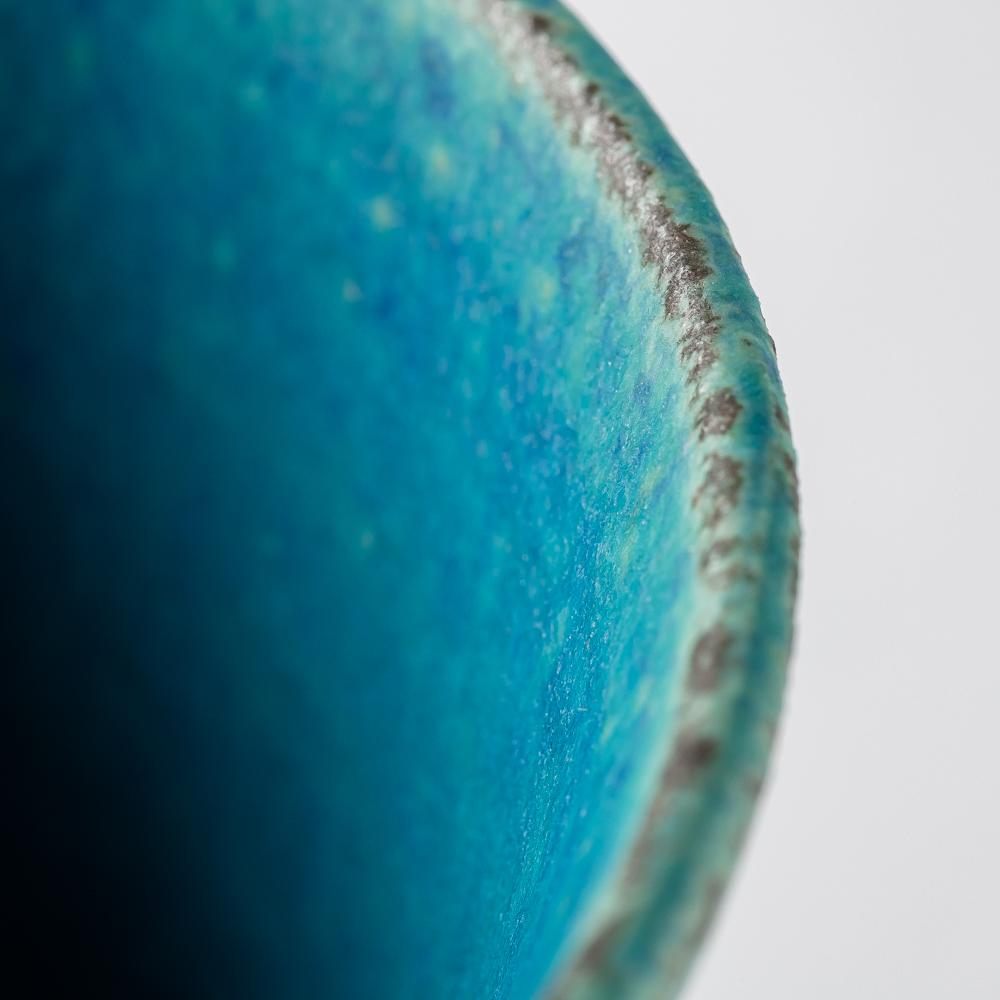 信楽焼 遊楽窯 トルコブルー ゴブレット 信楽焼 遊楽窯 信楽焼