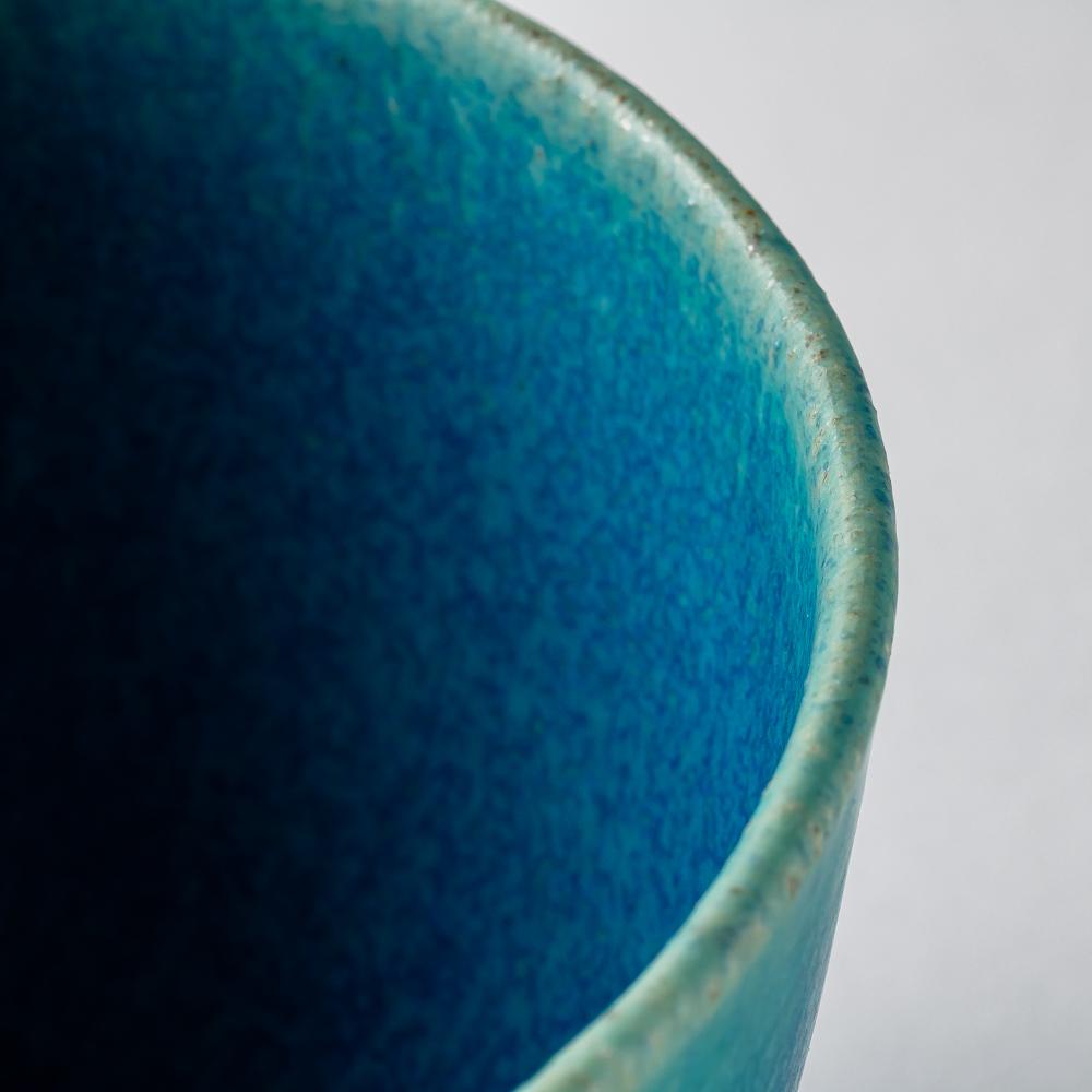 信楽焼 遊楽窯 トルコブルー フリーボウル 信楽焼 遊楽窯 信楽焼