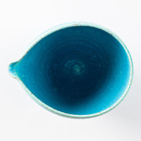 信楽焼 遊楽窯 トルコブルー 片口注器 信楽焼 遊楽窯 信楽焼