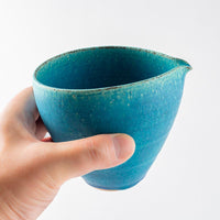 信楽焼 遊楽窯 トルコブルー 片口注器 信楽焼 遊楽窯 信楽焼