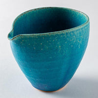 信楽焼 遊楽窯 トルコブルー 片口注器 信楽焼 遊楽窯 信楽焼