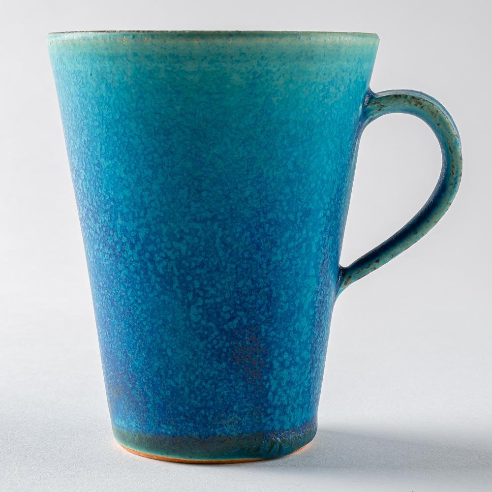 信楽焼 遊楽窯 トルコブルー ロングマグカップ ¥2,640 大人の焼き物