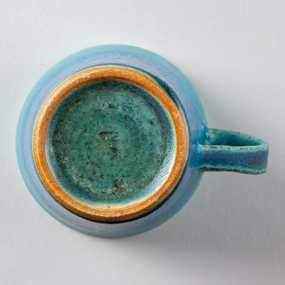 信楽焼 遊楽窯 トルコブルー ロングマグカップ 信楽焼 遊楽窯 信楽焼