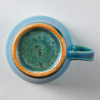 信楽焼 遊楽窯 トルコブルー ロングマグカップ 信楽焼 遊楽窯 信楽焼