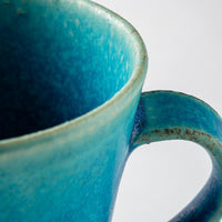 信楽焼 遊楽窯 トルコブルー ロングマグカップ 信楽焼 遊楽窯 信楽焼