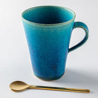 信楽焼 遊楽窯 トルコブルー ロングマグカップ 信楽焼 遊楽窯 信楽焼