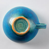 信楽焼 遊楽窯 トルコブルー スープカップ 信楽焼 遊楽窯 信楽焼