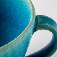 信楽焼 遊楽窯 トルコブルー スープカップ 信楽焼 遊楽窯 信楽焼