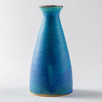 信楽焼 遊楽窯 トルコブルー 一輪花入 信楽焼 遊楽窯 信楽焼