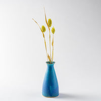 信楽焼 遊楽窯 トルコブルー 一輪花入 信楽焼 遊楽窯 信楽焼