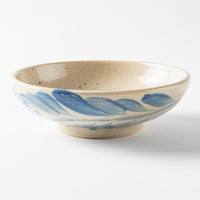 やちむん工房 與那嶺 唐草染付 5寸鉢 パステルシリーズ(水色) やちむん工房 與那嶺 やちむん