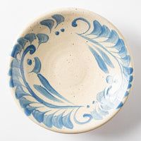 やちむん工房 與那嶺 唐草染付 7寸皿 パステルシリーズ(水色) やちむん工房 與那嶺 やちむん