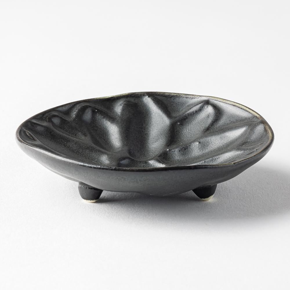 yoshida pottery 豆皿 大人black yoshida pottery 陶磁器作家もの
