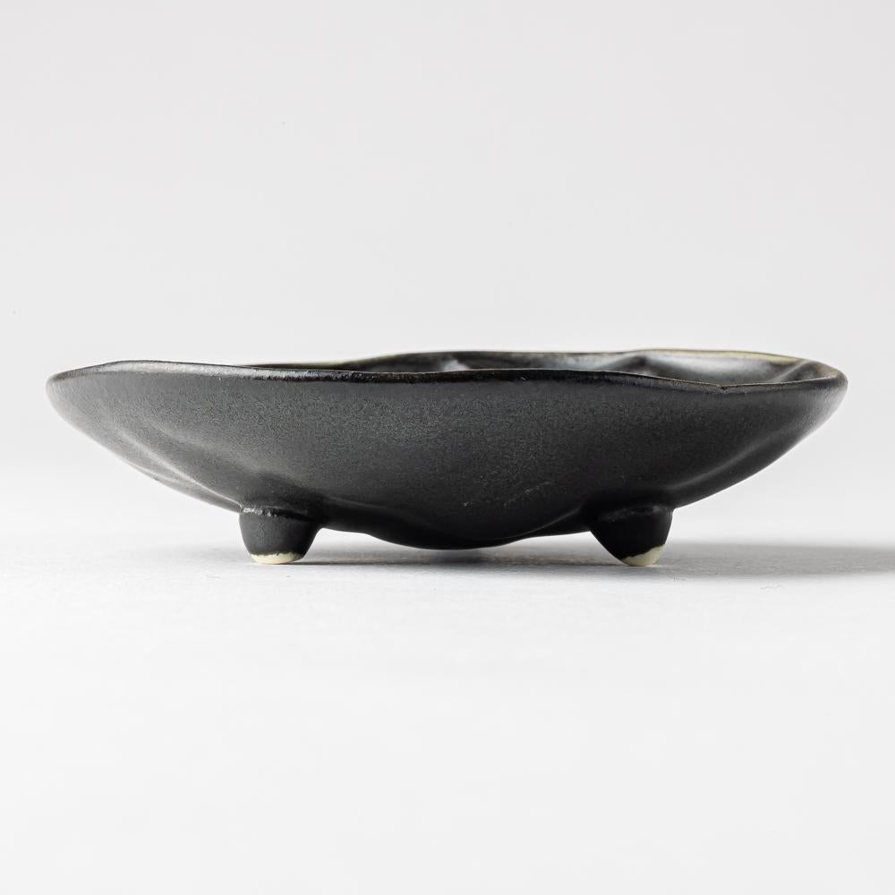 yoshida pottery 豆皿 大人black yoshida pottery 陶磁器作家もの